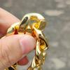 Men's 22mm Cuban Link Bracelet Hip Hop Heavy Brass Miami Cuban Link Chain Chunky Bracelet Jewelry for Boy Gift Drop Shipping