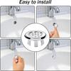 1/10PCS Wash Basin Overflow Ring Faucet Sink Overflow Cover Bathroom Kitchen Basin Trim Bath Sink Round Hole Hollow Overflow Cap