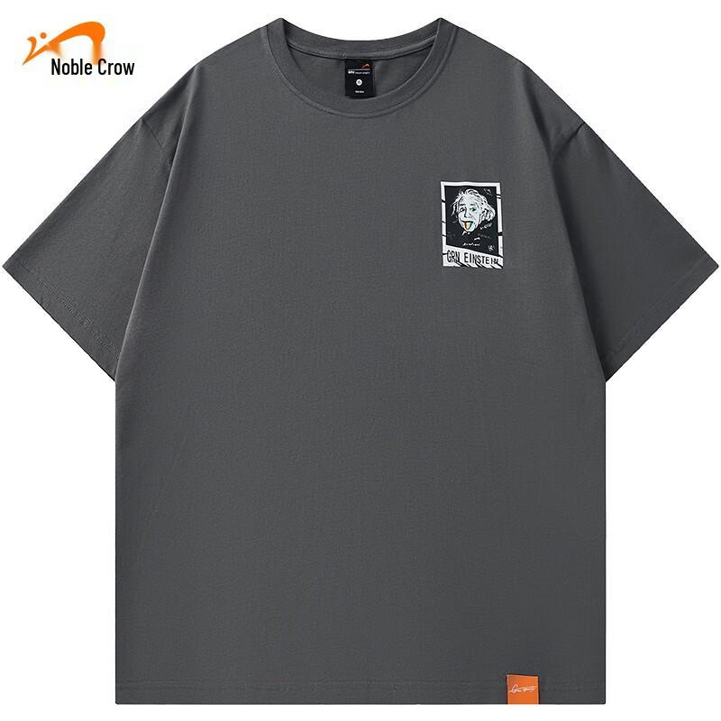 Guirenniao Unisex Pure Cotton Loose Fit T-Shirt 2XL