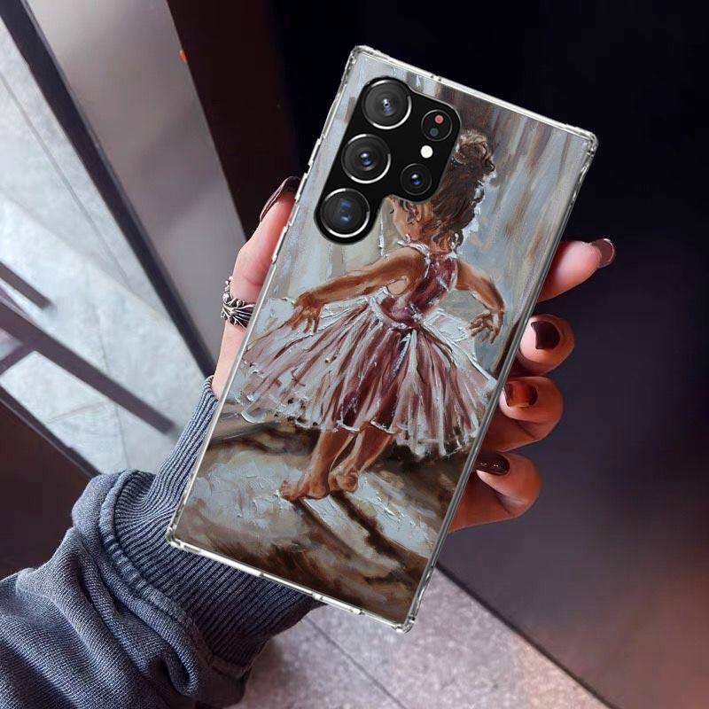 Ballerina Ballet Dancing Phone Case For Samsung Galaxy S23 S24 S25 Edge S26 Ultra S22 + S21 Plus S20 FE Cover Silicone Print She