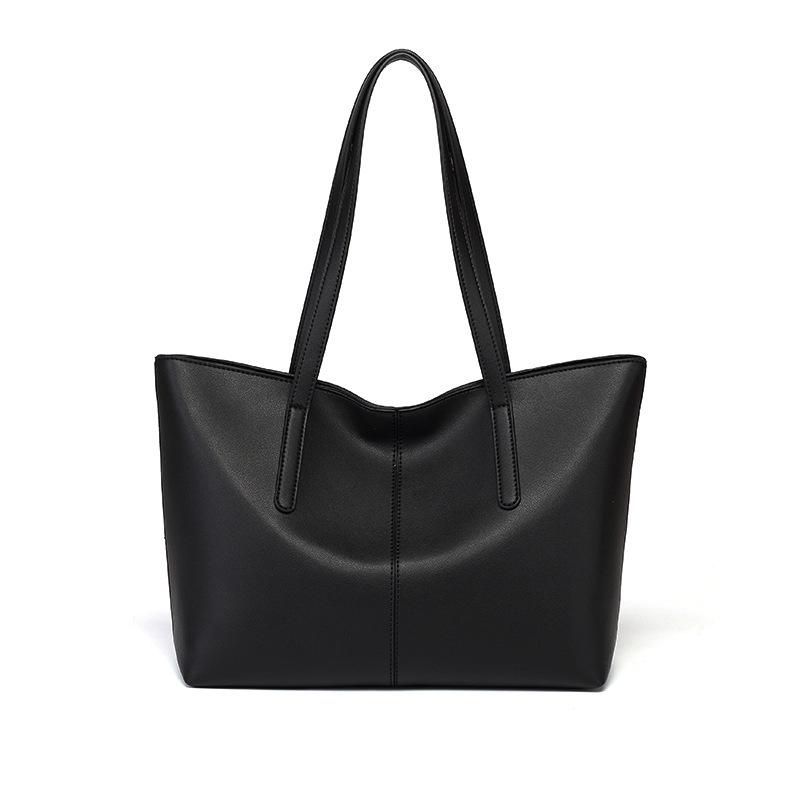 New Large-capacity Spliced Tote Bag Fashionable Versatile Commuter Simple Casual Women's Shoulder Handbag Bag