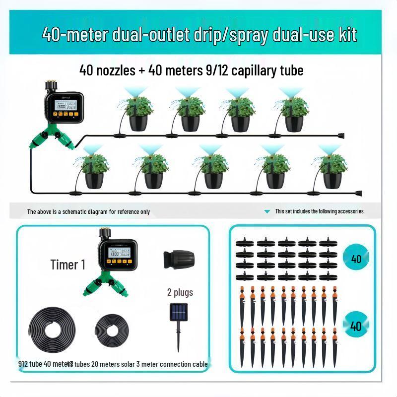Intelligentes WiFi Gartenbewässerungssystem: Einkanal-/Zweikanal-Fernbedienungstimer mit USB5V-Stromversorgung