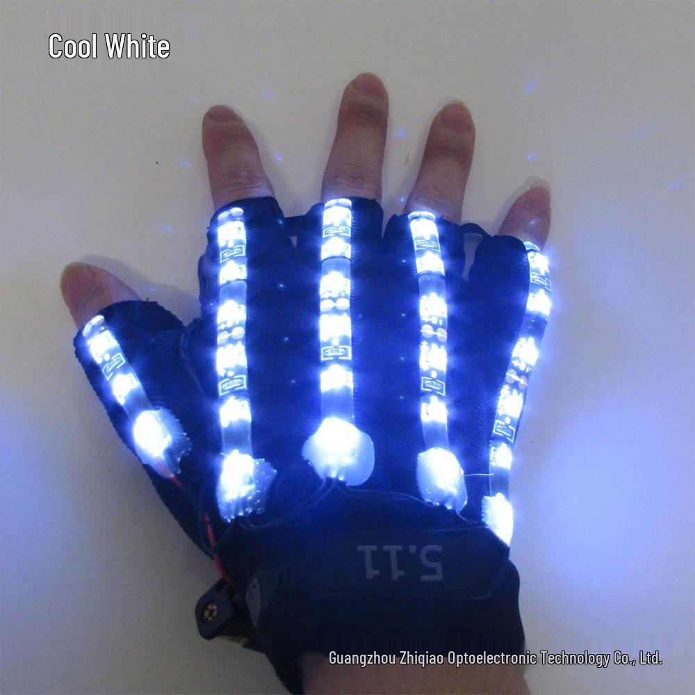 

Светодиодные перчатки Росомахи и трехцветные светящиеся очки-дуга для сценических и барных выступлений One Size