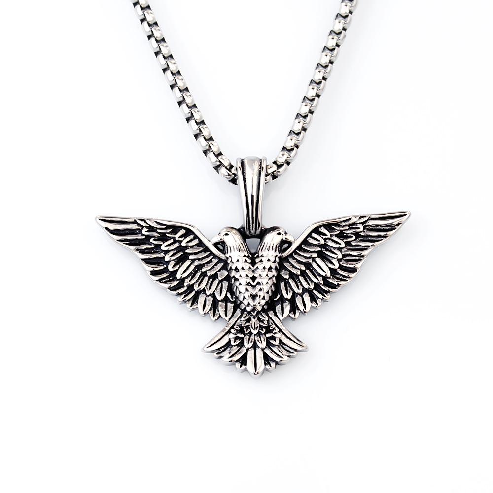 Náhrdelník s přívěskem ve tvaru zvířete - nerezový jelen pro Vánoce