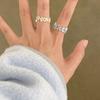 3Pcs Cute Star Wrap Finger Rings Adjustable Minimalist Dopamine Star Rings