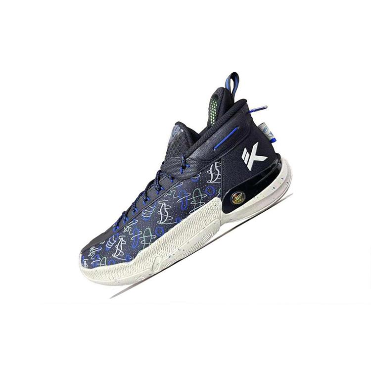 New Anta KT9 Cushioning Wear Resistant Mid Top Basketball Shoes Men's Dark Blue 112411101-6