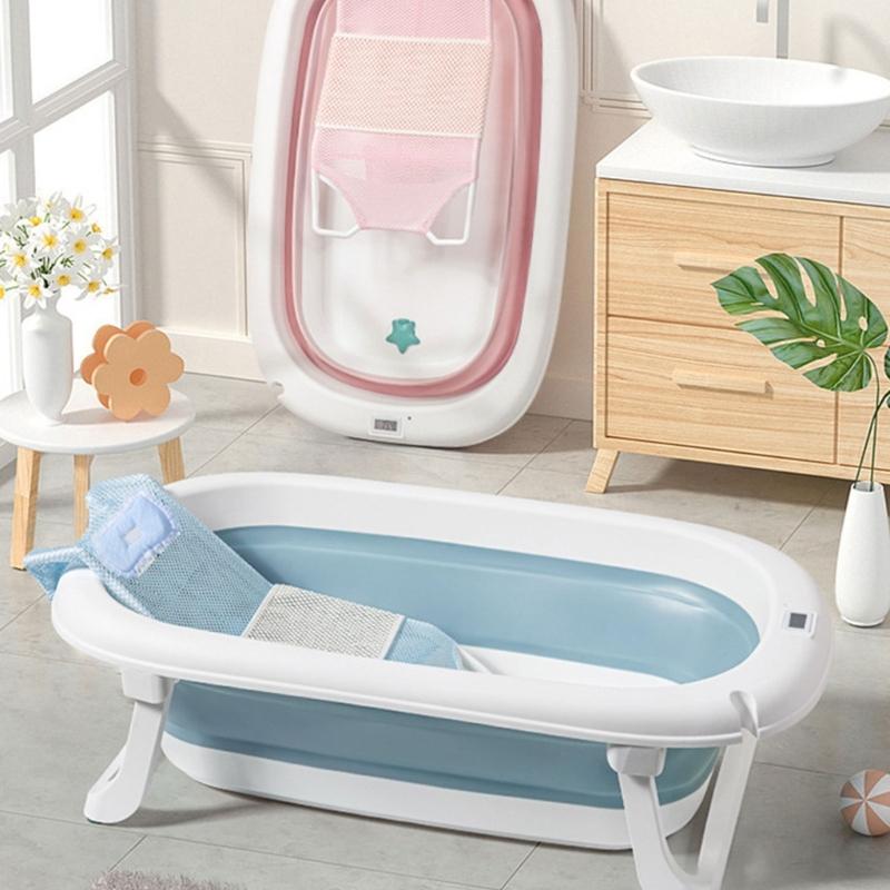 Comfortabele Douchebadkuip Ondersteuning Baby Veiligheid Badmat Baby Bad Ondersteuning Net voor Peuters Pasgeborenen 0-6 Maanden