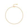 14K Twisted Chain Single Row Bracelet