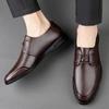 Men's Shoes Genuine Leather Banquet Shoes British Retro Men's Cowhide Leather Shoes Business Leather Shoes