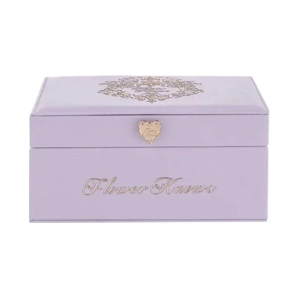Flower knows Scatola Portagioie Rococo Fragola Viola Edizione Limitata Scatola di Stoccaggio Periferica Alta Bellezza Lusso Leggero Squisito Regalo