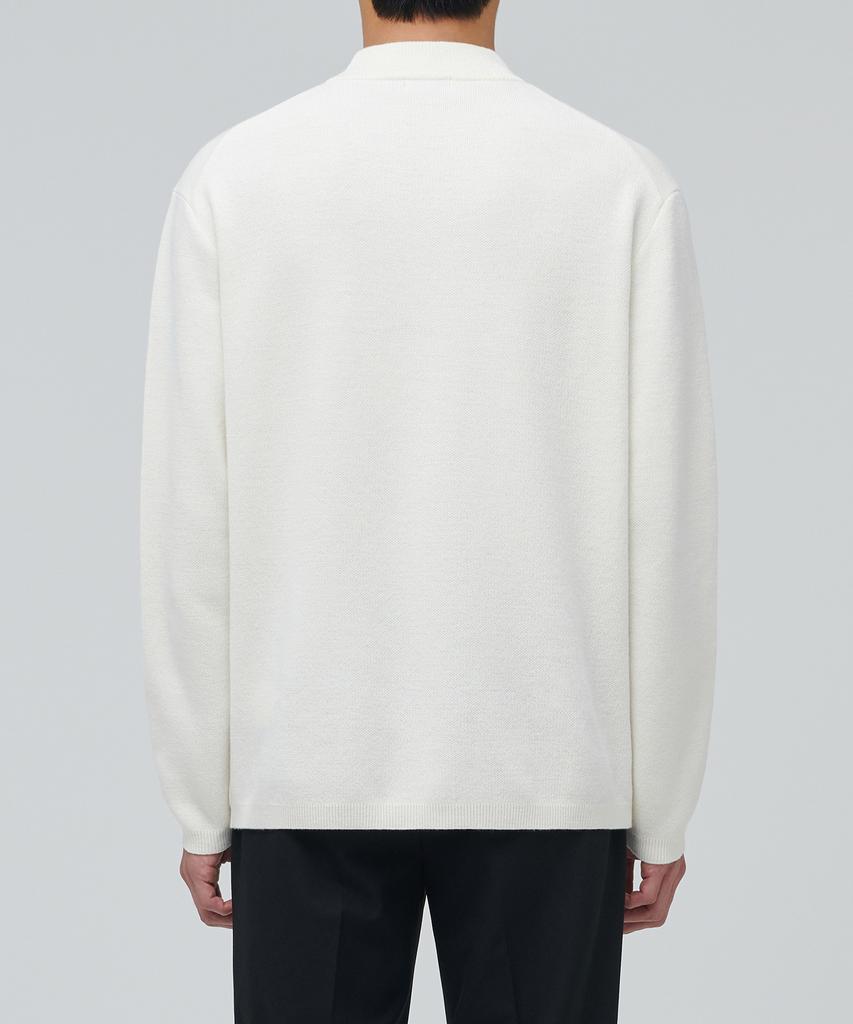 Musinsa Standard Jersey Minimal de Cuello Alto [Crema]