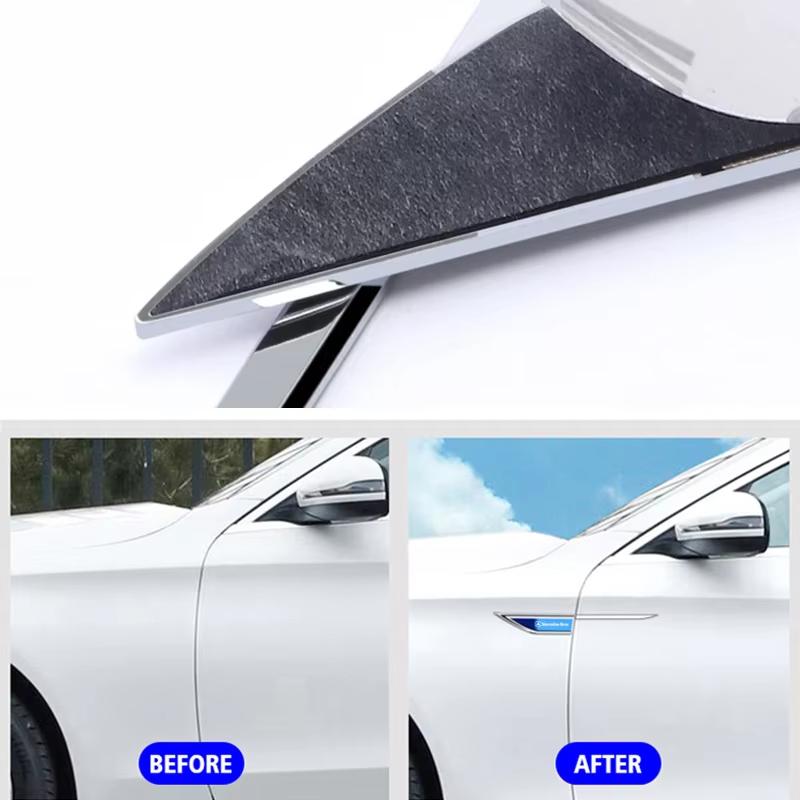 FA012Pcs Metal Car Stickers Badge For Mercedes Benz MB AMG W204 W205 W203 W211 W212 W213 W201 W210 W124 W169 Auto Fender Side Decals