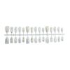 30Pcs Cat Eye Gold Foil 3D Nail Art Stickers - Exquisite Whitening High-Class Wearable Design
