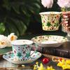Exquisite Ceramic Coffee Cup Saucer 250ml Couple Mug European Afternoon Tea Flower Tea Coffee Cup Breakfast Cup Birthday Gifts