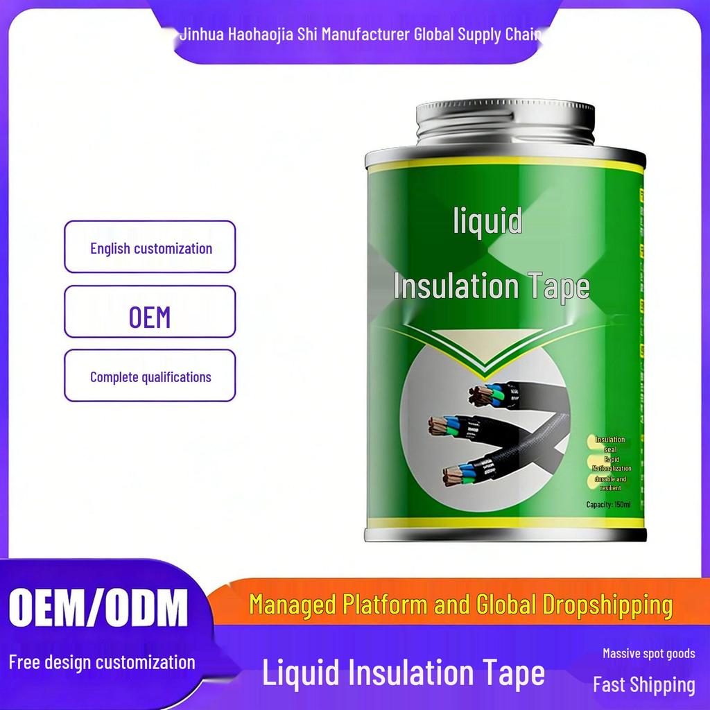 Waterproof Liquid Insulation Tape for Automotive Wiring, High Temp-Resistant, Flame Retardant