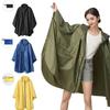 Imperméable de Pluie à Capuche Manches Imperméable Poncho de Pluie Grande Taille Portable Housse de Pluie Randonnée Voyage Unisex