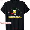 Necesito Cerveza I Need Beer In Spanish Design T Shirt Vintage Streetwear Graphic Homme Casual Slightly Fashion