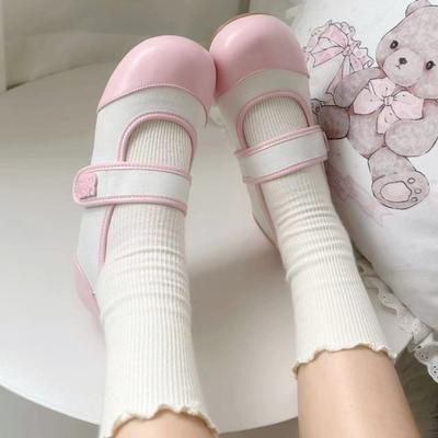 Niche Original Lolita Shoes Mary Jane Women's Shoes Cute Japanese Round Head Flat Sole Shoes Lo Shoes Jk Uniform Single Shoes