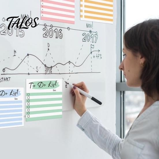 Portable Memo Stickers Striped Planning Sticky Notepads, Task Pads, Removable Colorful Index Tabs Self-Adhesive Note Paper for Daily To-Do Lists