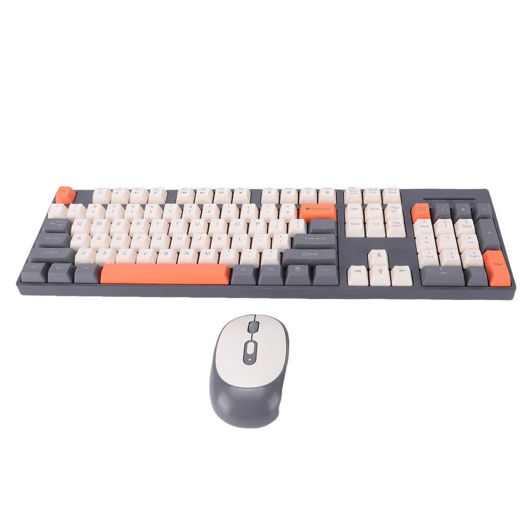 Wireless Keyboard and Mouse Combo 2.4G Wireless Plug and Play Ergonomic Keyboard and Mouse Set for Computer