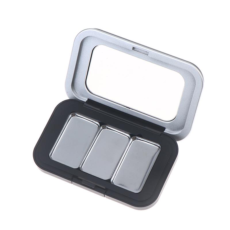 Empty Magnetic Cosmetics Palette With Mirror 1/2/3/4/6/8 Grids Iron Plate Eyeshadow Blusher Lipstick Diy Glitter Makeup Box