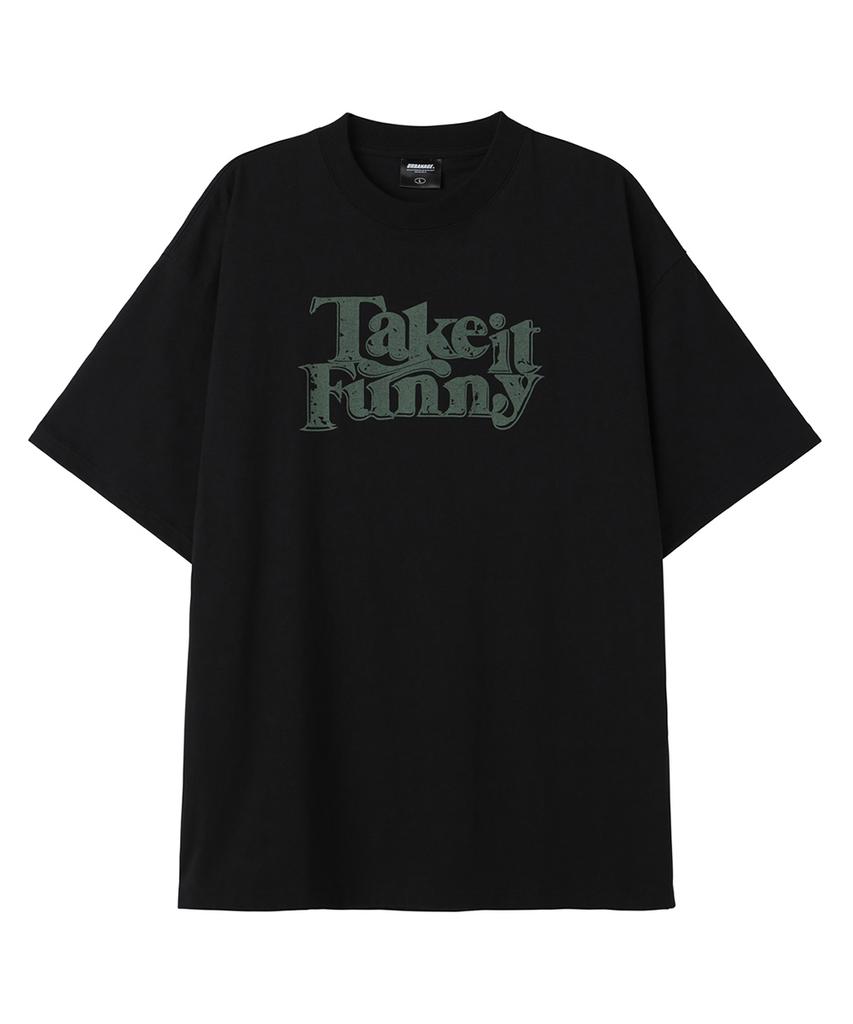 URBANAGE [2Pack] Take It Funny Vintage Oversized Short Sleeve (4 Colors) (Type A)