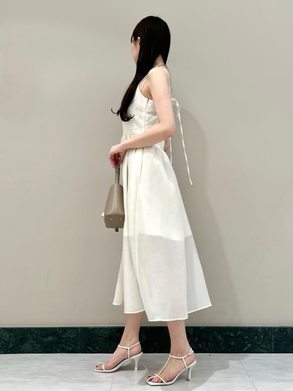 Jacquard Cami Dress SWFO251134WHT1