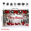 1Pcs Christmas Bohemian Style Pattern Decoration Background Winter Backdrop For Photo Studio Photo Booth Party