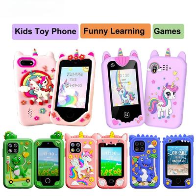 Kinder Smart Phone Spielzeug Touchscreen Einhorn Baby Handy MP3 Musikplayer Digitalkamera Lernspielzeug Mädchen Jungen Geburtstagsgeschenke