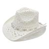 Sun Protection Paper Grass Hat With Large Brim For Summer Beach Vacation
