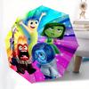 1pc Inside Out Automatic Folding Umbrella: Compact 8 Bone Design Cartoon Outdoor Travel Companion, Business Umbrella, Christmas Valentine's