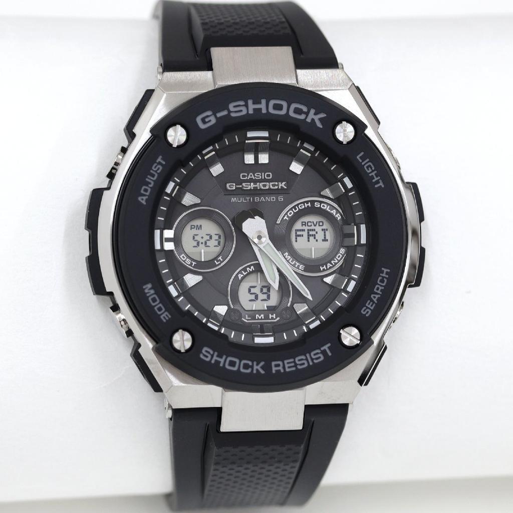 CASIO Solar Quartz Movement G-SHOCK G-Steel GST-W300-1AJF Men's Watch, Radio-Controlled Powered