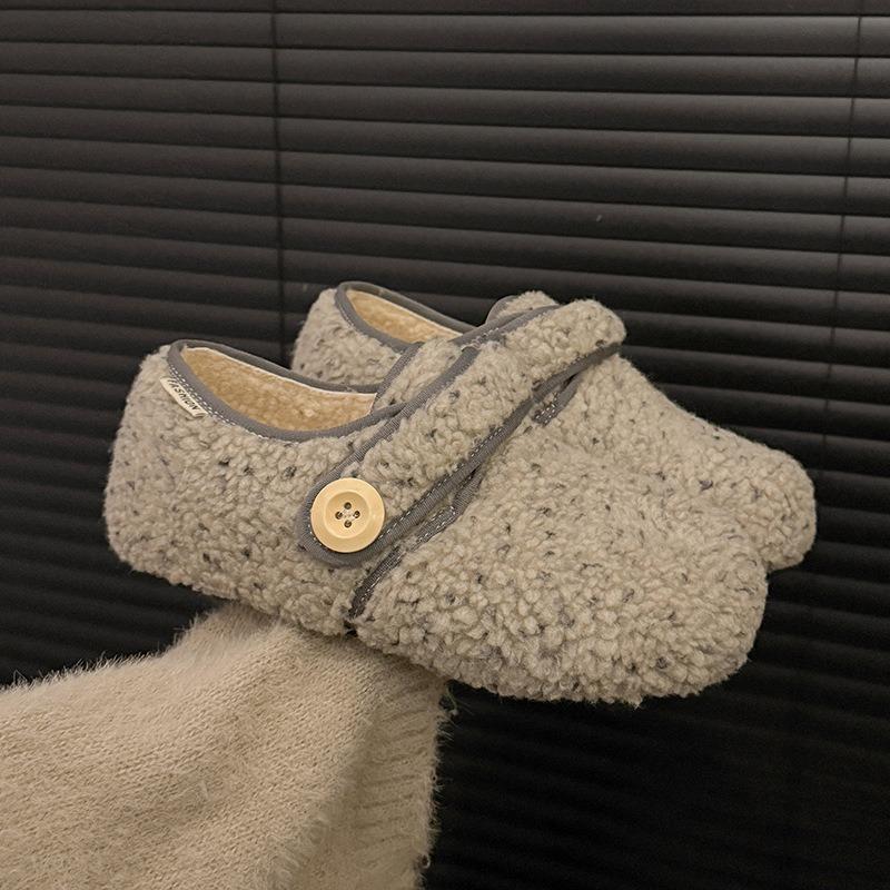 

Ян Ми шерстяная клетка женская новая зимняя бархатная утолщенная теплая внутренняя высота увеличение одной педали 40 бежевый