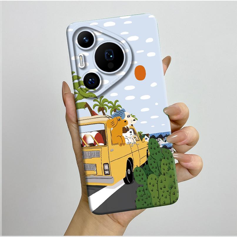 For Huawei Pura 70 Pro Case Pretty Butterfly Flower Soft Silicone Phone Case For Huawei Pura 70 Pura70 Pro 70Pro Plus Back Cover