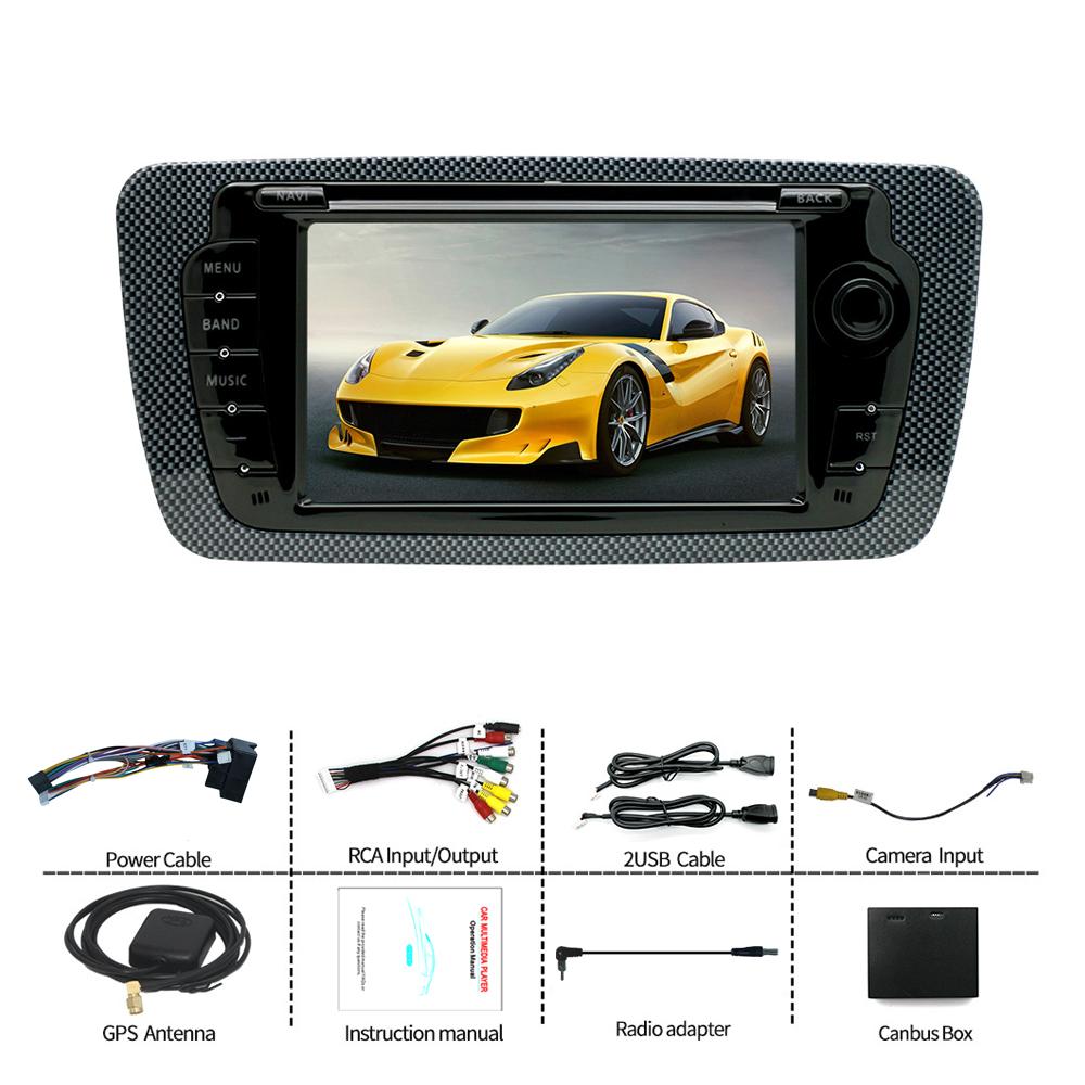 Autoradio Android pentru Seat Ibiza MK4 6j 2009-2013 Carplay Player Multimedia Unitate Principală Autoaudio 2Din Stereo Auto Navigație GPS 2+32GB