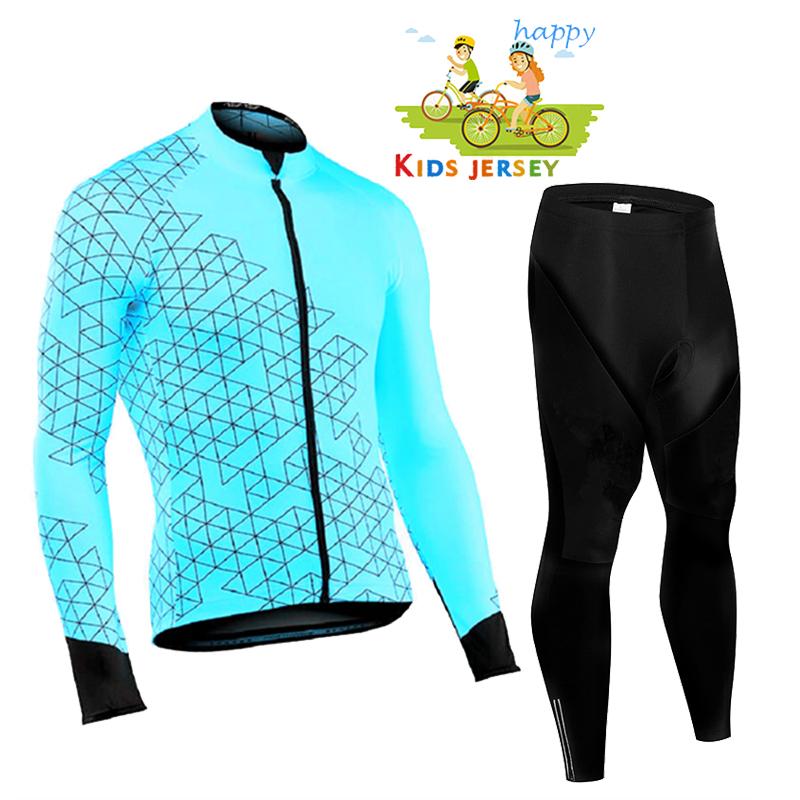 Maillot de Ciclismo de Manga Larga para Niños 2026 Otoño Conjunto de Maillot de Ciclismo para Niños Niño Niña Bicicleta MTB Ropa de Ciclismo Transpirable