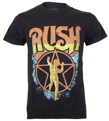 Rush T-shirt Starman Zwart Officieel Nieuw