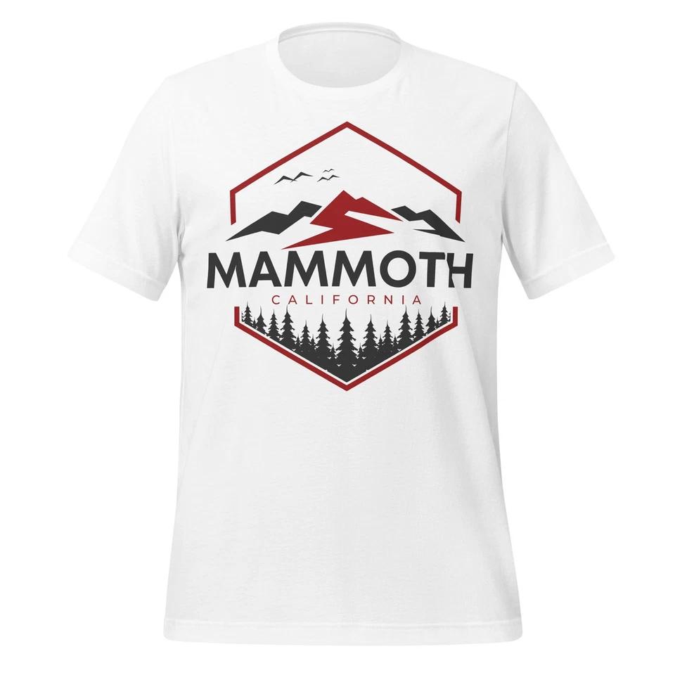 Mammoth California Shirt Mountain Forest Graphic Tee Unisex Outdoor Travel Top S