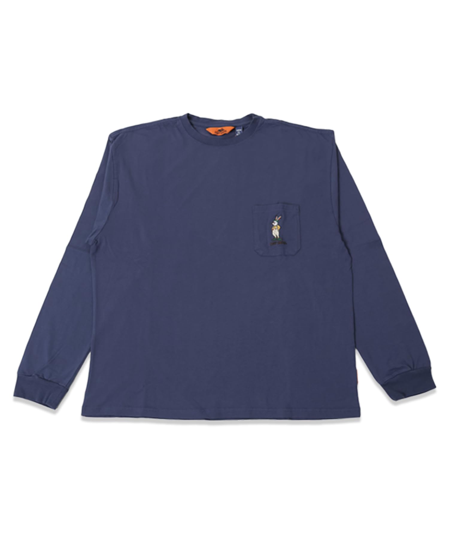 

Мужская футболка Cliff Rabbit Mini с вышивкой на нагрудном кармане, с длинным рукавом, темно-синяя [Cliff Mayer], размер M,