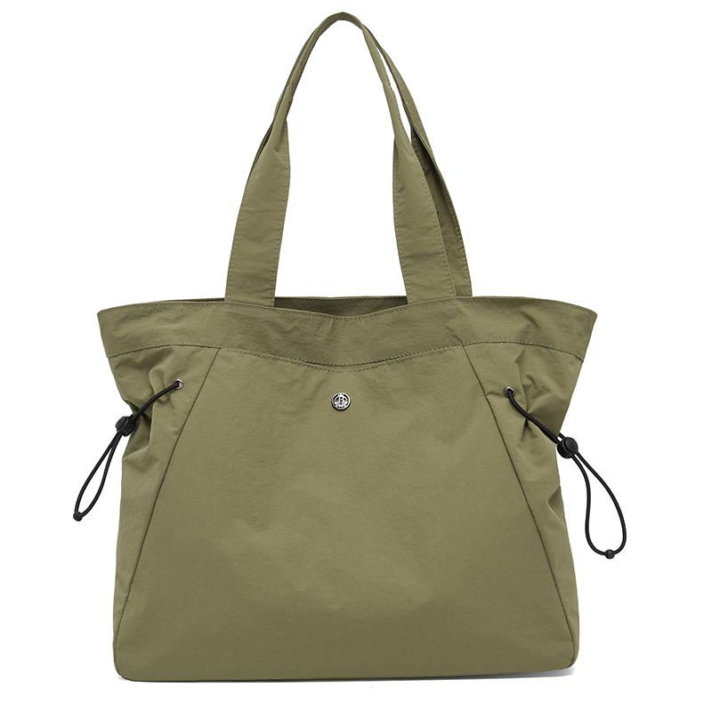 Damen Handtasche mit großem Fassungsvermögen, einfarbige Tragetasche, Reise-Schultertasche