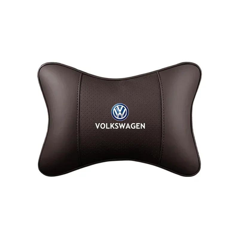 1Pz Cuscino Poggiatesta per Auto Sedile Morbido per VW GTI Atlas Jetta Touareg Variant Golf Polo Taos Nivus Passat Tiguan Ar