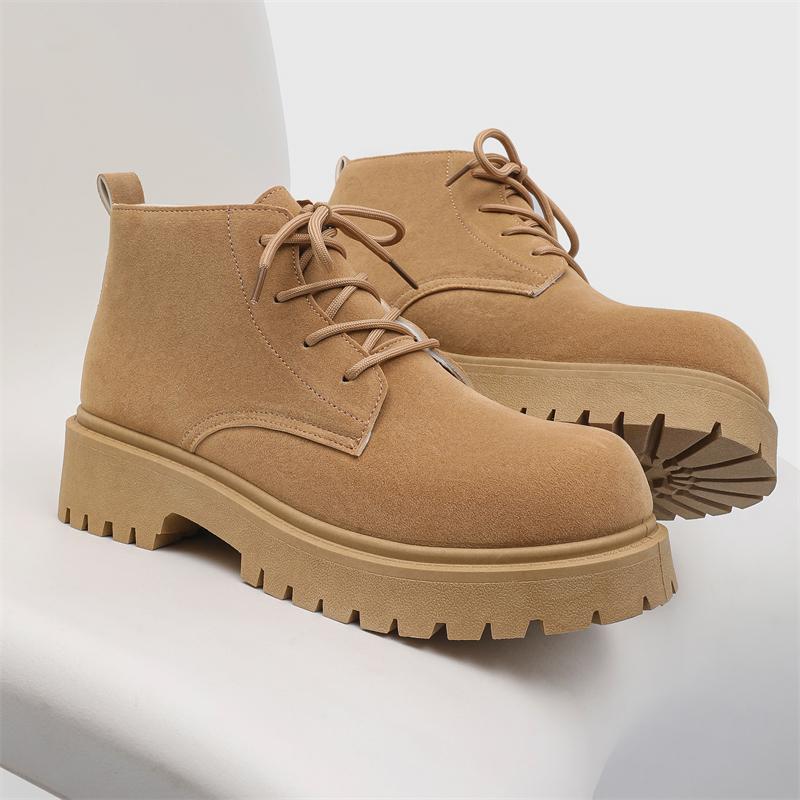 

Мужские ботинки на высокой платформе с высоким голенищем в британском стиле, высококачественные ботинки челси, модные ретро мужские ботильоны в стиле милитари, мужская обувь Botas Hombre 39 хаки