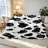 Cartoon Cats Flannel Throw Blanket – No Shedding Soft Warm Cozy, Perfect for Home, Sofa, Nap, TV Watching, Christmas & Halloween