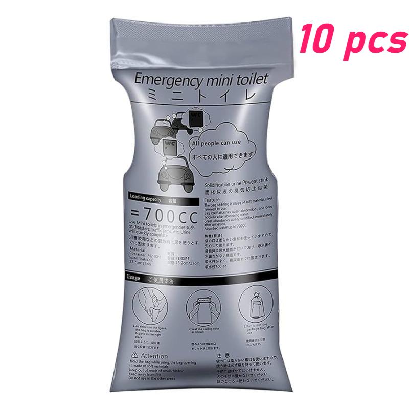 

Портативный мочеприемник - Одноразовая бутылка для мочи для мужчин и женщин, для использования на открытом воздухе, в путешествиях, при рвоте и недержании, компактный туалет 10pcs серый