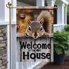 Welcome To The Nut House Garden Ag 12x18 Inch Double Sided Outdoor Yard Banner Cute Squirrel with Acorns Autumn Fall Seaso SSL