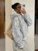Women S Hooded Pullover Leopard Print Long Sleeve Casual Sweatshirt