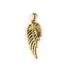 European Retro Feather Wings Pendant Necklace, Gold-Plated Stainless Steel DIY Jewelry