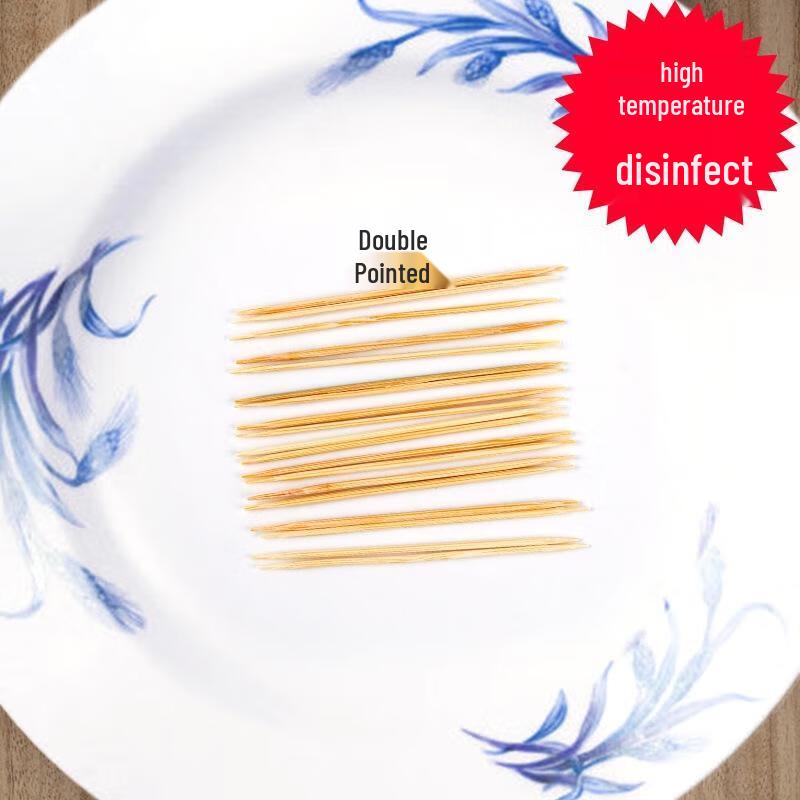 JingJingRS Double-Ended Bamboo Toothpicks