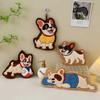 Cute Puppy Hand Towel Quick Drying Kitchen Cleaning Rag Coral Velvet Cartoon Animal Absorbent Bathroom Hanging Towel