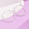 New Fashion Earrings, Exaggerated Circle Studs Popular In Europe and America, Diamond-set Shiny High-end Earrings